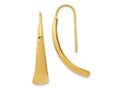 FJC Finejewelers 14 kt Yellow Gold Dangle Polished Wire Hollow Earrings 32 x 6 mm