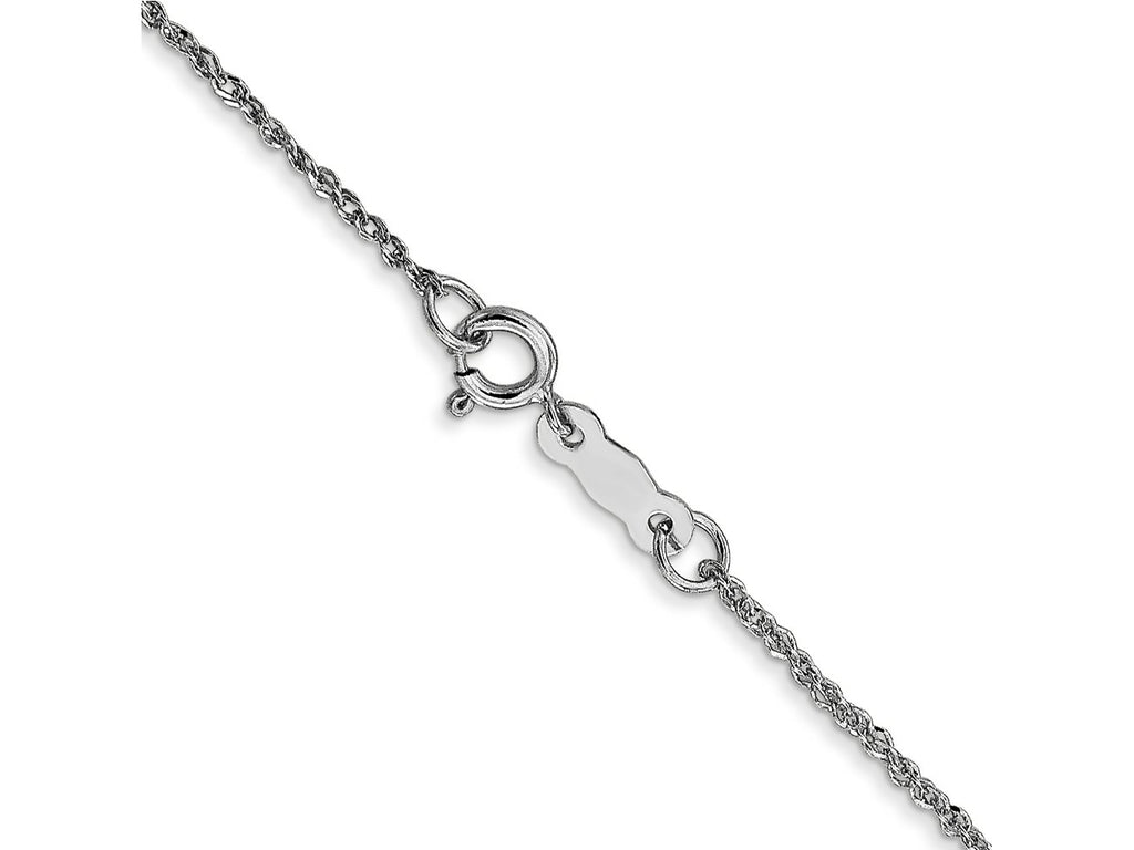 FJC Finejewelers 14 kt White Gold Ropa Chain 22 Inches x 1.1 mm