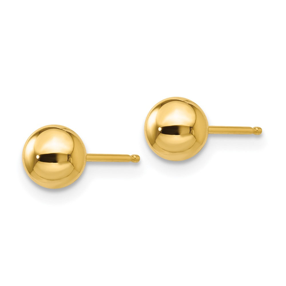 FJC Finejewelers 14 kt Yellow Gold Polished Ball Post Earrings 5 x 5 mm