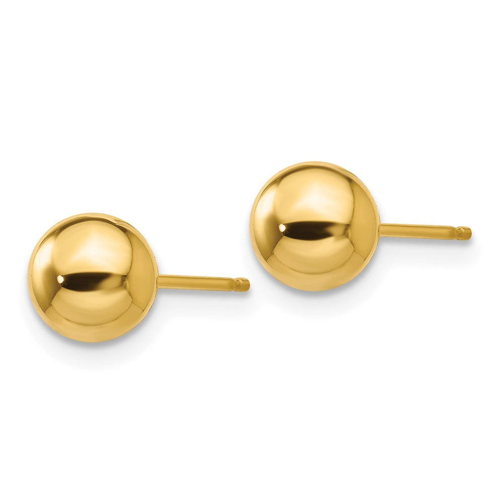 FJC Finejewelers 14 kt Yellow Gold Polished Ball Post Earrings 6 x 6 mm