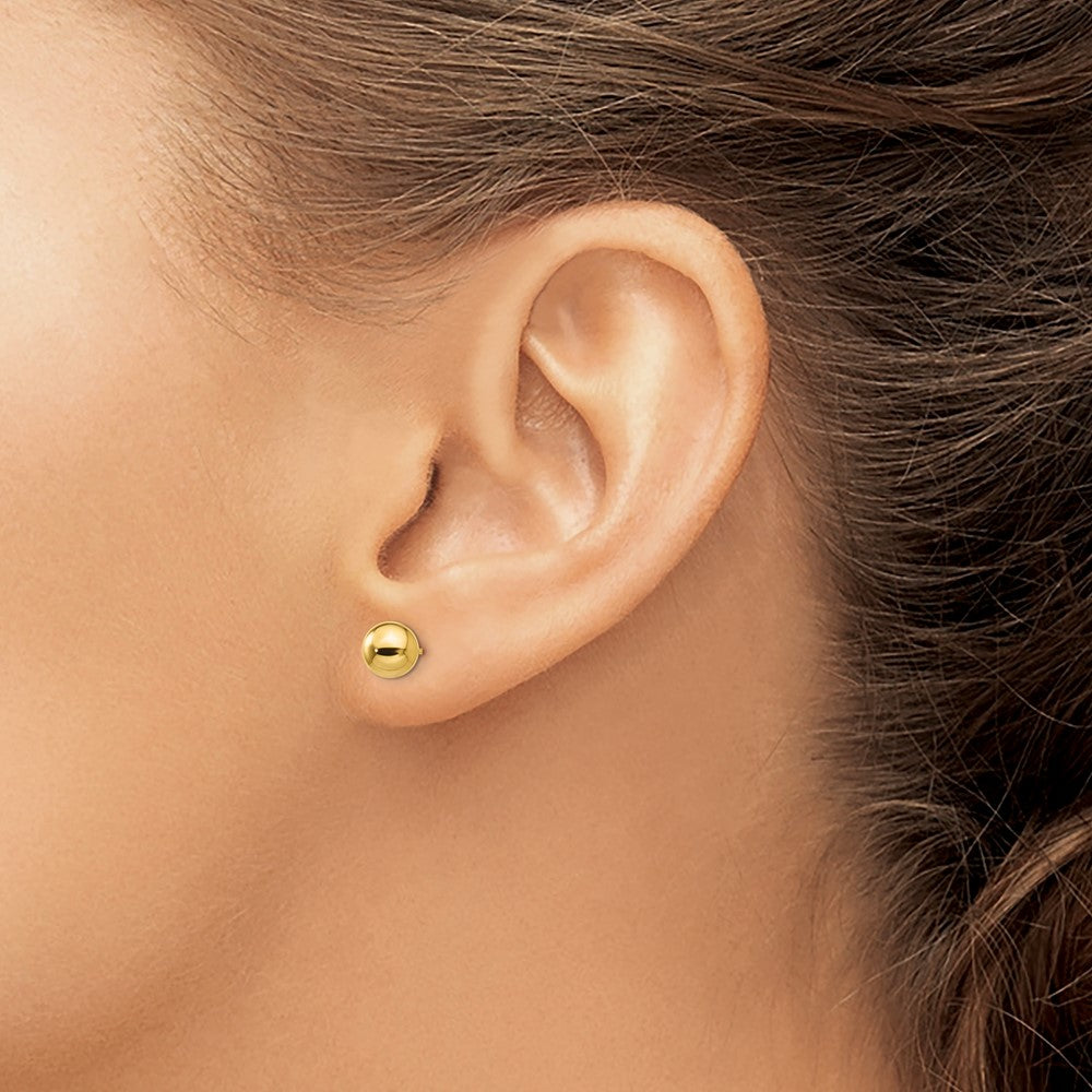 FJC Finejewelers 14 kt Yellow Gold Polished Ball Post Earrings 6 x 6 mm