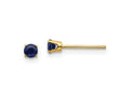 FJC Finejewelers 14 kt Yellow Gold Stud September/Sapphire Post Earrings 3 x 3 mm