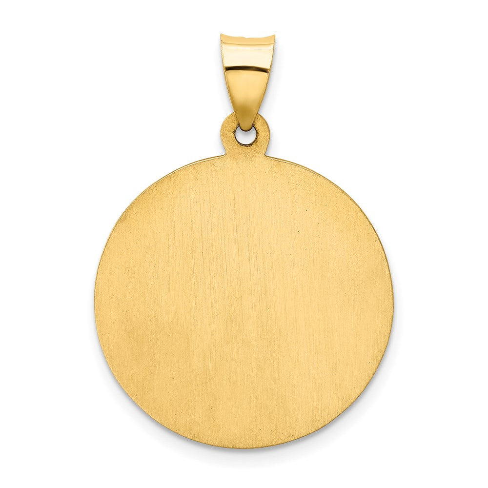 FJC Finejewelers 14 kt Yellow Gold Polished/Satin Our Lady of Guadalupe Medal Hollow Charm 31 x 22 mm