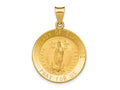 FJC Finejewelers 14 kt Yellow Gold Polished/Satin Our Lady of Guadalupe Medal Hollow Charm 31 x 22 mm