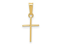 FJC Finejewelers 14 kt Yellow Gold Polished Cross Charm 19 x 8 mm