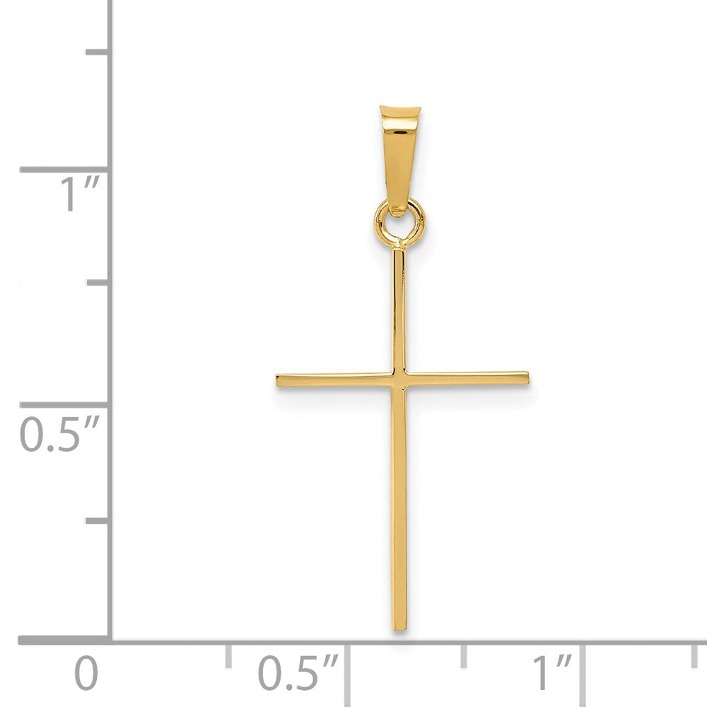 FJC Finejewelers 14 kt Yellow Gold Cross Charm 30 x 14 mm