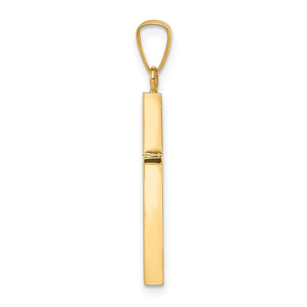 FJC Finejewelers 14 kt Yellow Gold Cross Charm 30 x 14 mm