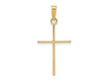 FJC Finejewelers 14 kt Yellow Gold Cross Charm 30 x 14 mm