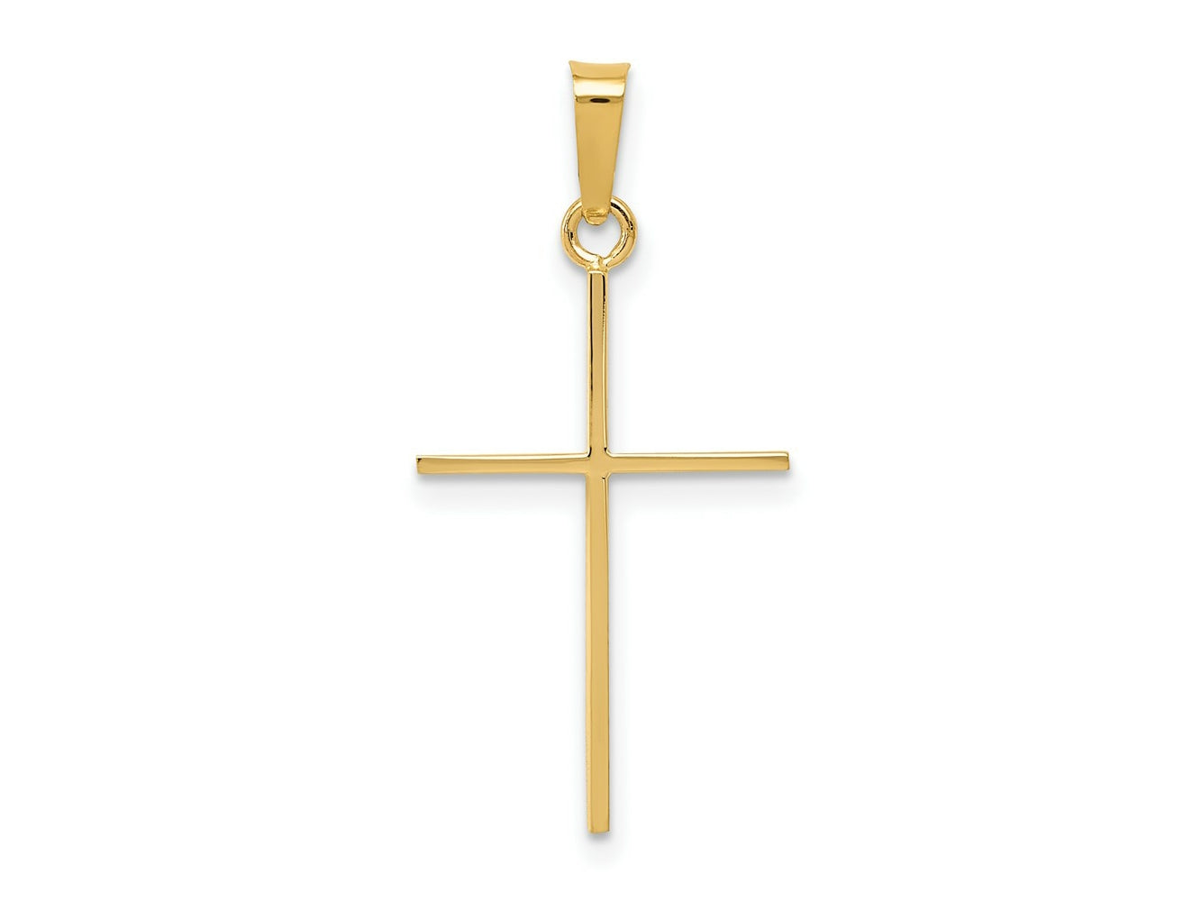 FJC Finejewelers 14 kt Yellow Gold Cross Charm 30 x 14 mm