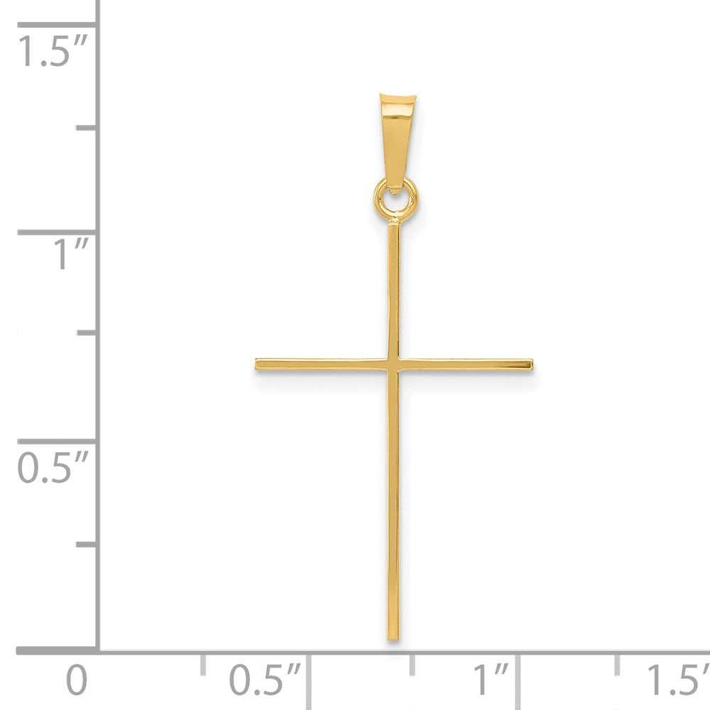 FJC Finejewelers 14 kt Yellow Gold Cross Charm 34 x 18 mm