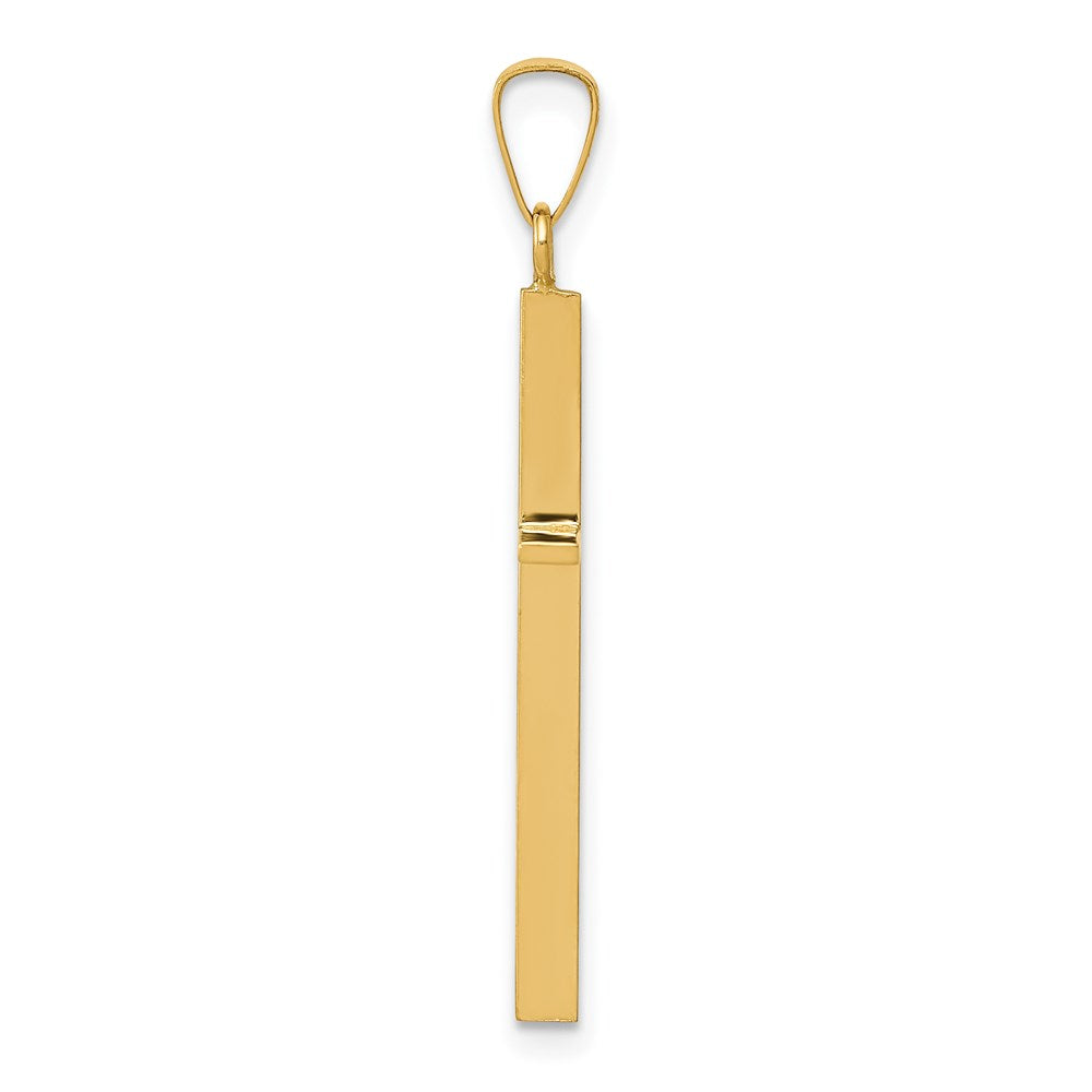 FJC Finejewelers 14 kt Yellow Gold Cross Charm 34 x 18 mm
