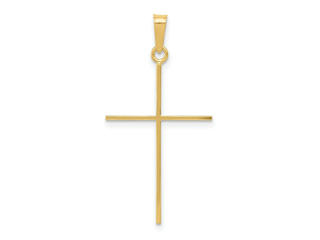 FJC Finejewelers 14 kt Yellow Gold Cross Charm 34 x 18 mm