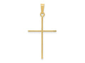 FJC Finejewelers 14 kt Yellow Gold Cross Charm 34 x 18 mm