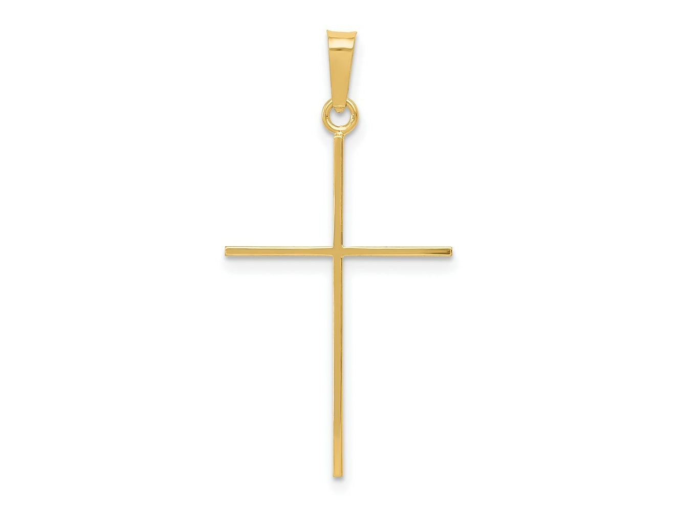 FJC Finejewelers 14 kt Yellow Gold Cross Charm 34 x 18 mm