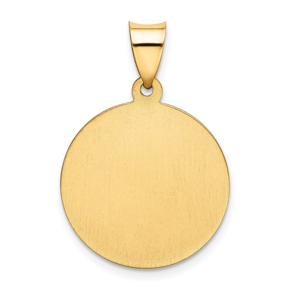 FJC Finejewelers 14 kt Yellow Gold Polished/Satin First Holy Communion Medal Hollow Charm 21 x 18 mm