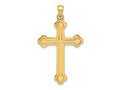 FJC Finejewelers 14 kt Yellow Gold Budded Cross Charm 41 x 23 mm