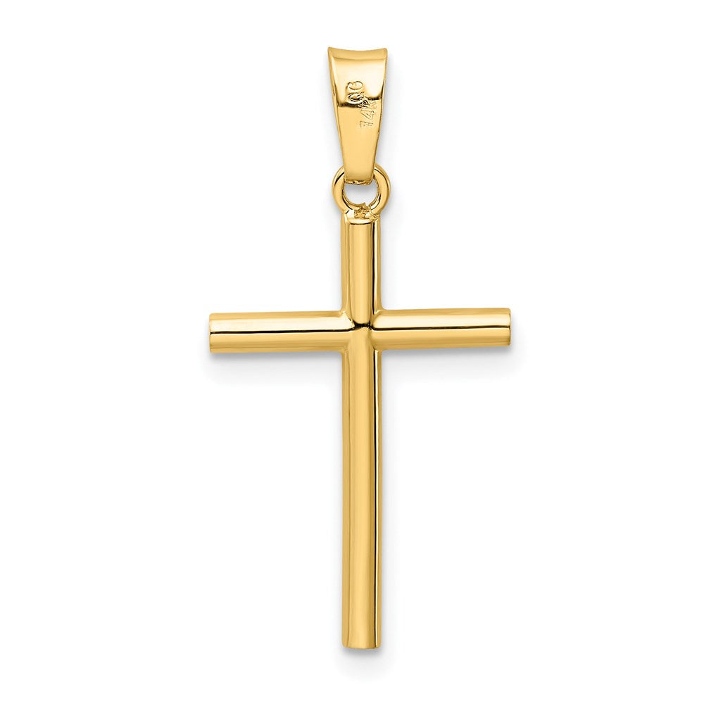 FJC Finejewelers 14 kt Yellow Gold Polished Cross Charm 25 x 12 mm