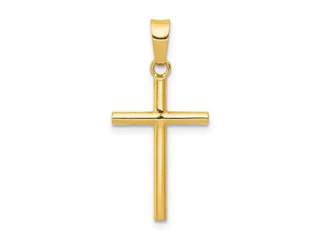 FJC Finejewelers 14 kt Yellow Gold Polished Cross Charm 25 x 12 mm