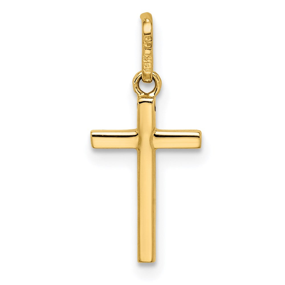 FJC Finejewelers 14 kt Yellow Gold Polished Cross Charm 21 mm
