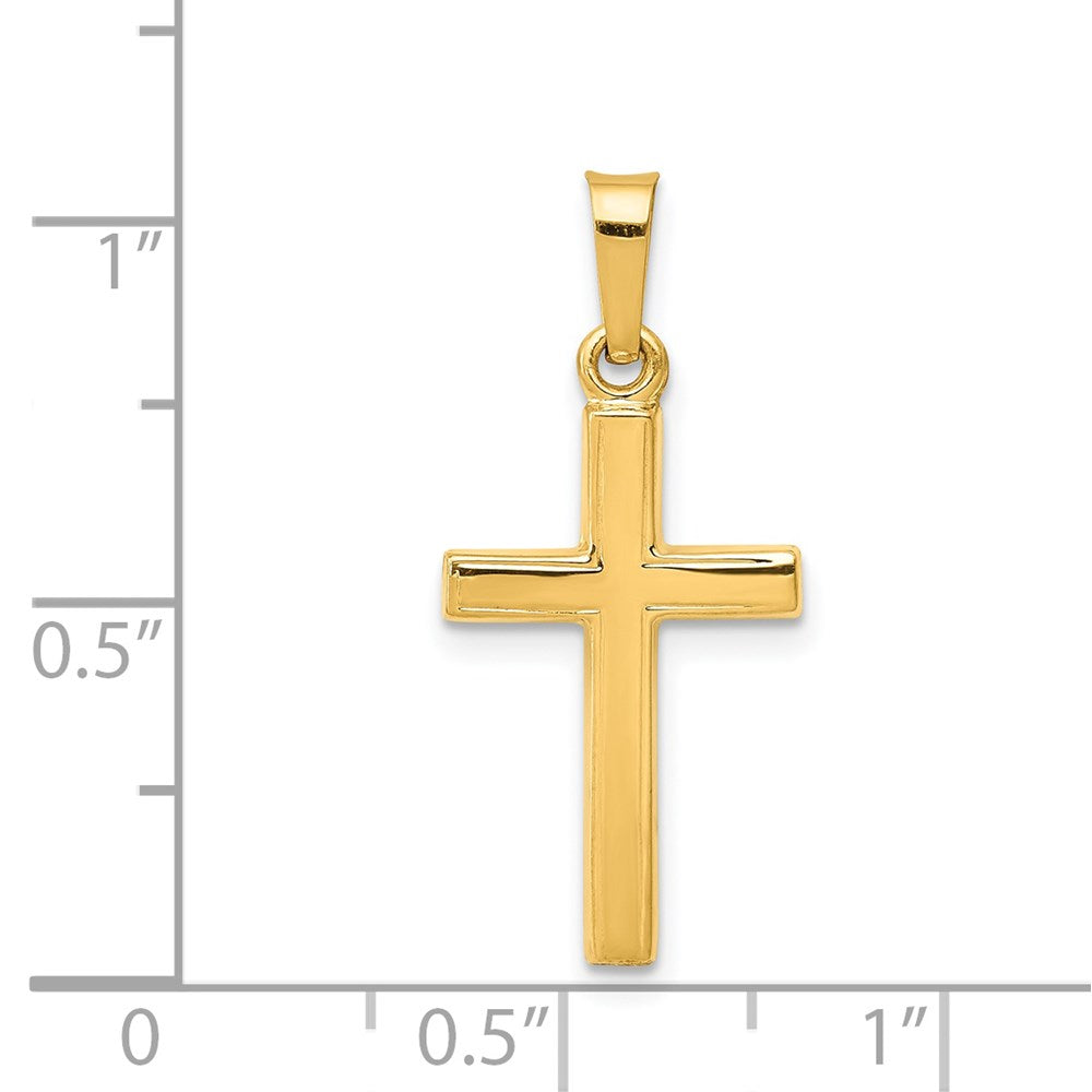 FJC Finejewelers 14 kt Yellow Gold Polished Latin Cross Charm 27 x 12 mm