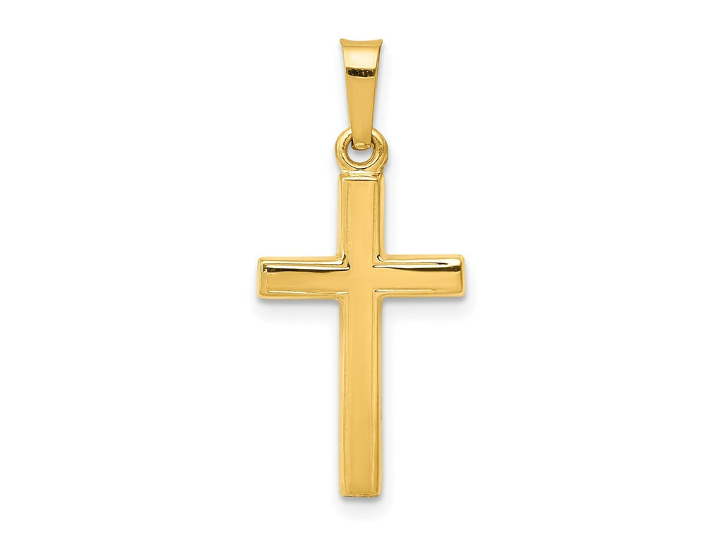 FJC Finejewelers 14 kt Yellow Gold Polished Latin Cross Charm 27 x 12 mm