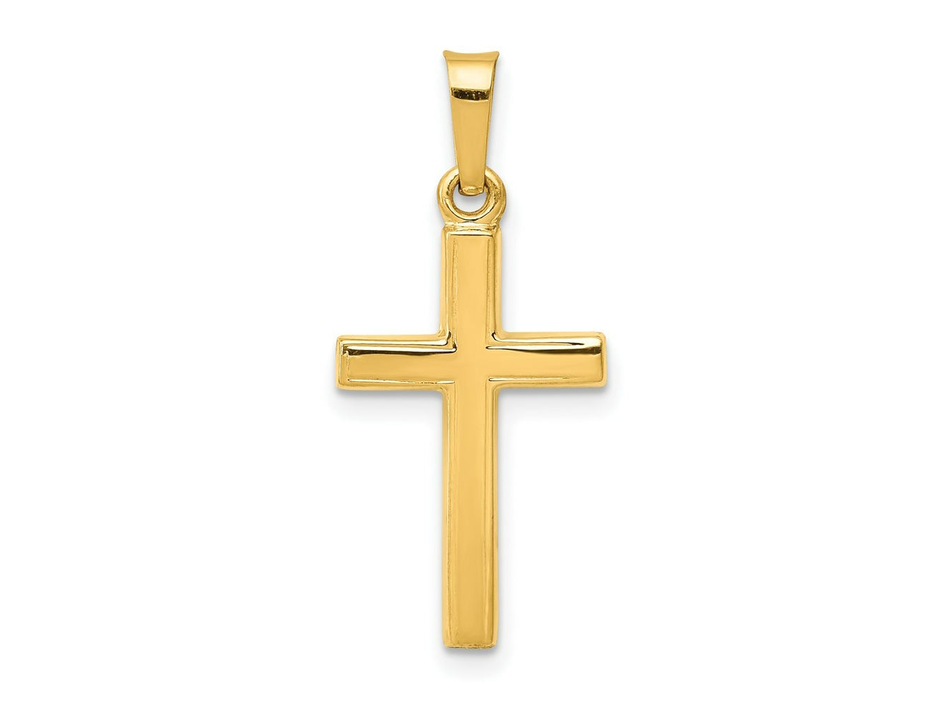 FJC Finejewelers 14 kt Yellow Gold Polished Latin Cross Charm 27 x 12 mm