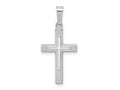 FJC Finejewelers 14 kt White Gold Polished Latin Cross Charm 26 mm x 15 mm