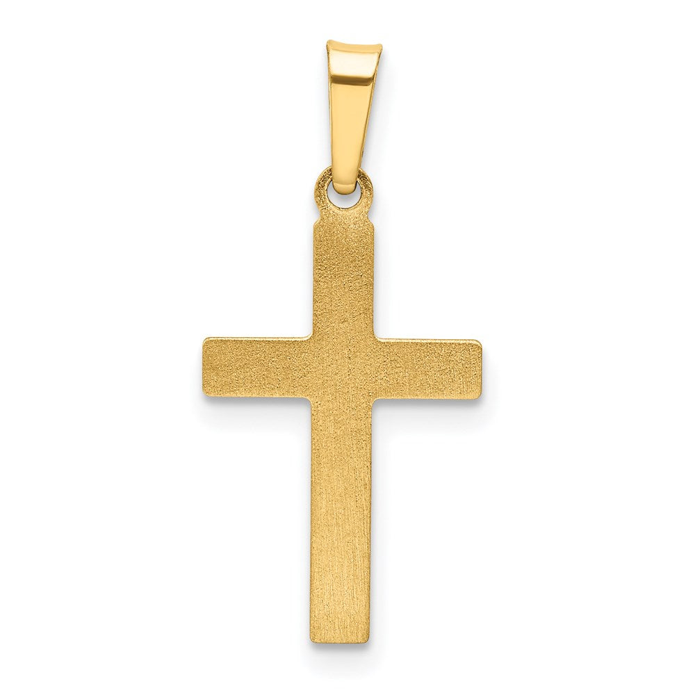 FJC Finejewelers 14 kt Yellow Gold Polished Cross Latin Charm 26 x 12 mm