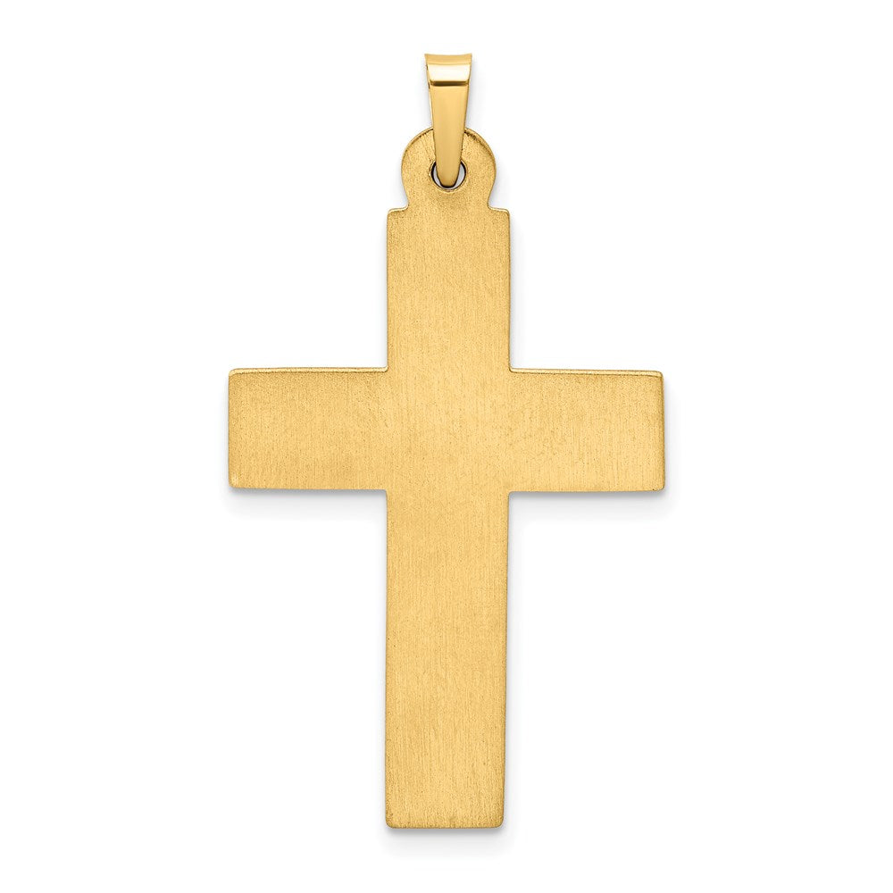 FJC Finejewelers 14 kt Yellow Gold Polished Filigree Cross Charm 36 x 20 mm