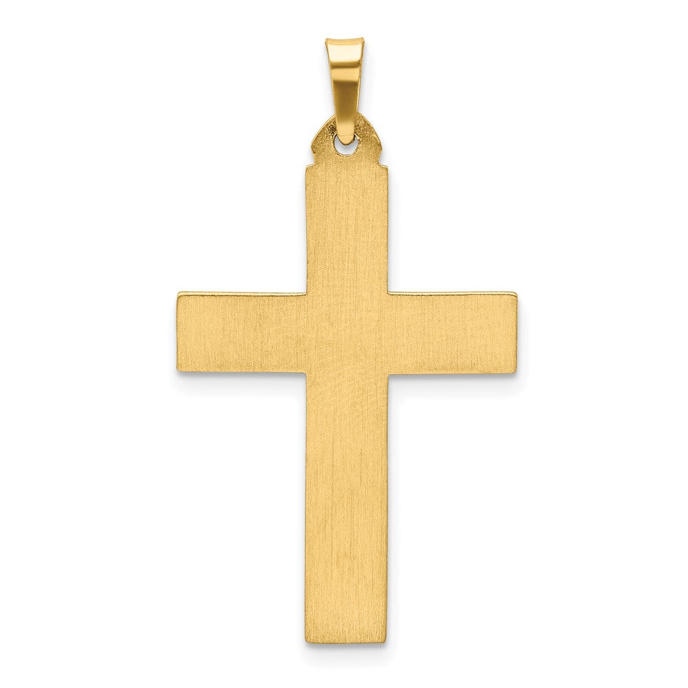 FJC Finejewelers 14 kt Yellow Gold Polished Latin Cross Charm 35 x 19 mm