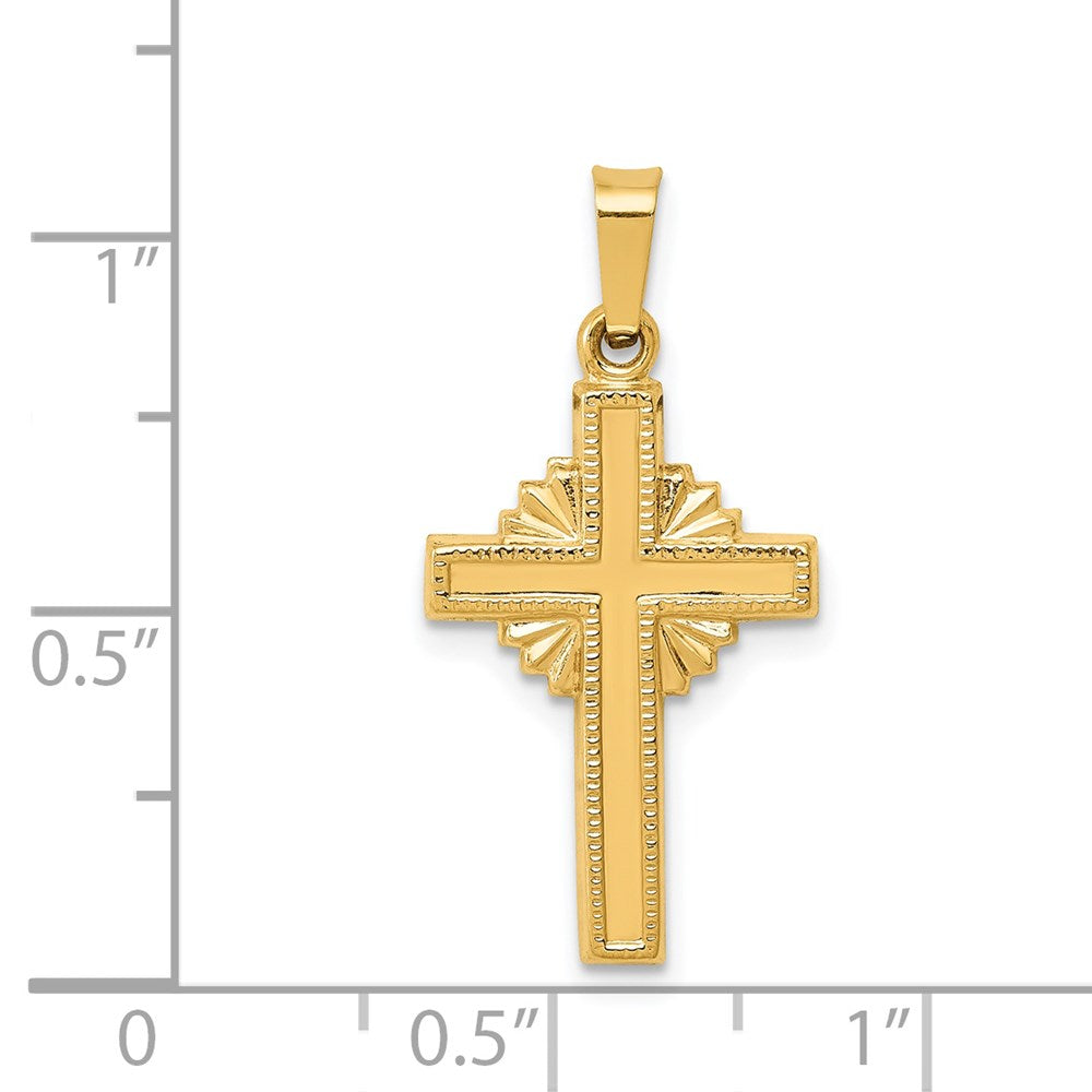 FJC Finejewelers 14 kt Yellow Gold Polished Celtic Cross Charm 27 x 13 mm