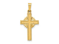 FJC Finejewelers 14 kt Yellow Gold Polished Celtic Cross Charm 27 x 13 mm