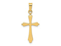 FJC Finejewelers 14 kt Yellow Gold Polished Cross Charm 28 x 12 mm