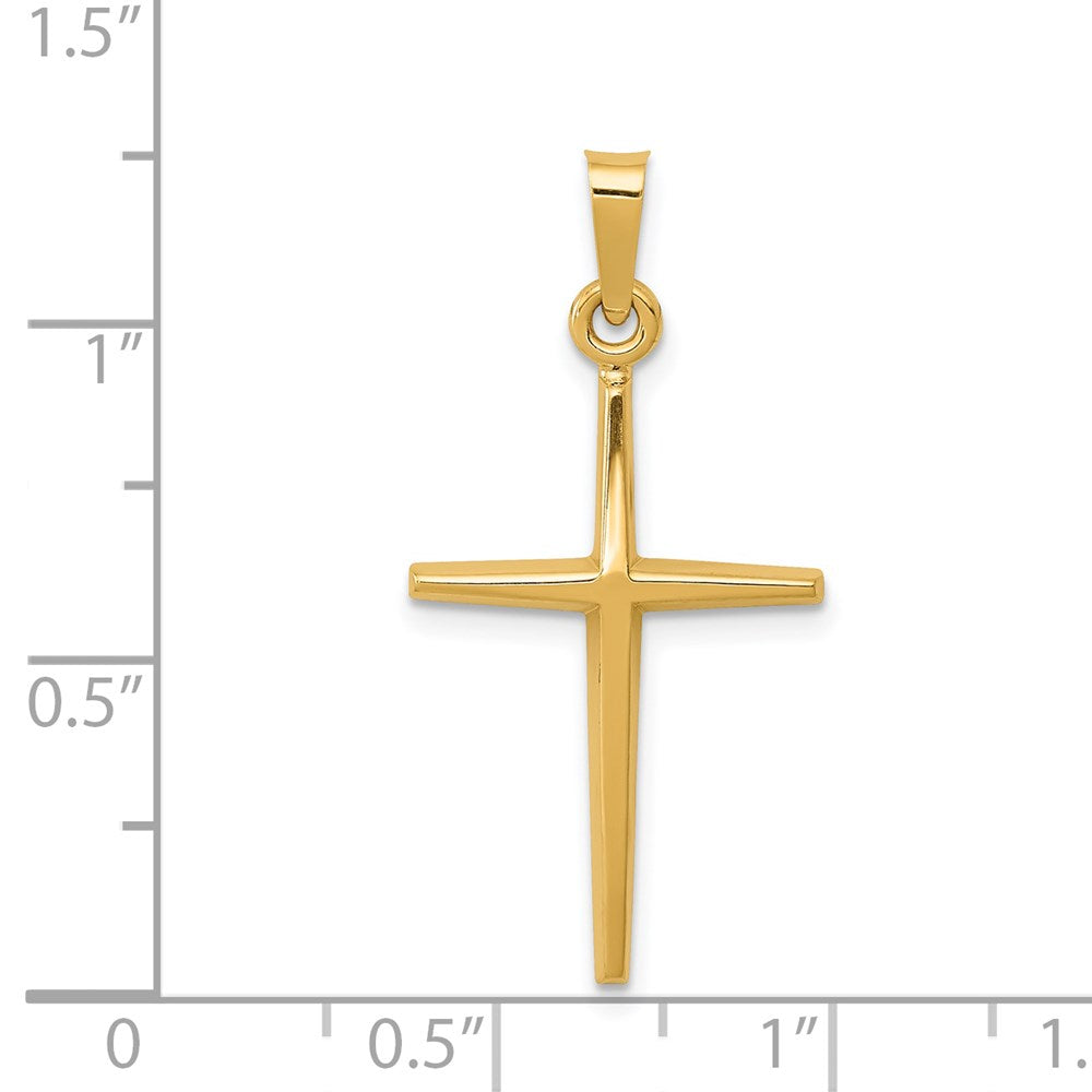 FJC Finejewelers 14 kt Yellow Gold Polished Latin Cross Charm 31 mm