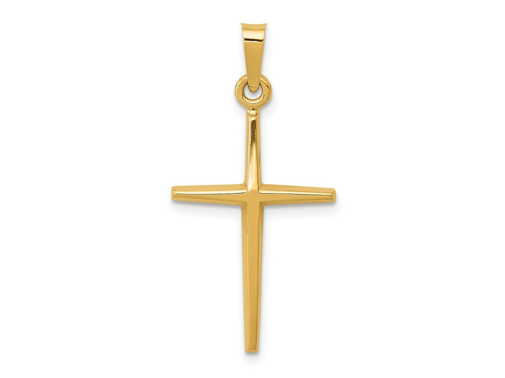 FJC Finejewelers 14 kt Yellow Gold Polished Latin Cross Charm 31 mm