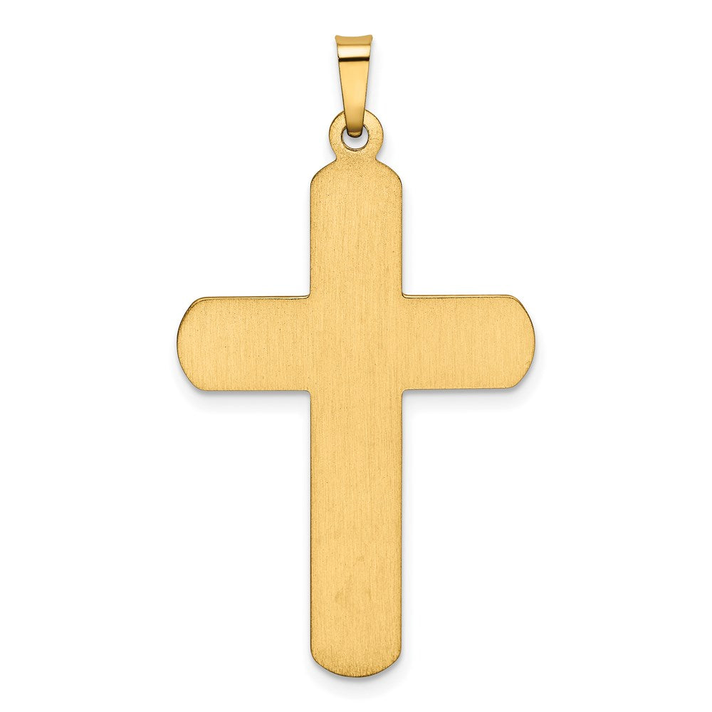 FJC Finejewelers 14 kt Yellow Gold Polished Latin Cross Charm 38 x 21 mm