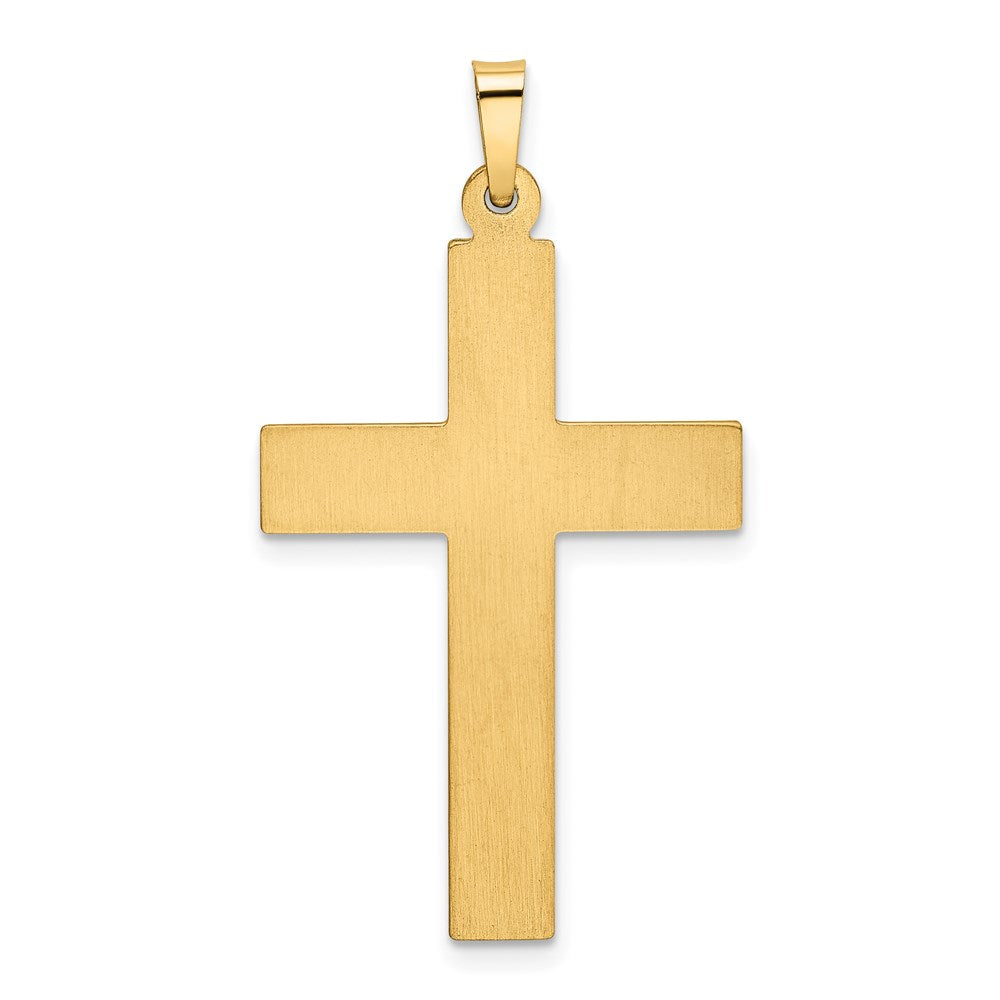 FJC Finejewelers 14 kt Yellow Gold Polished Cross Charm 35 x 20 mm