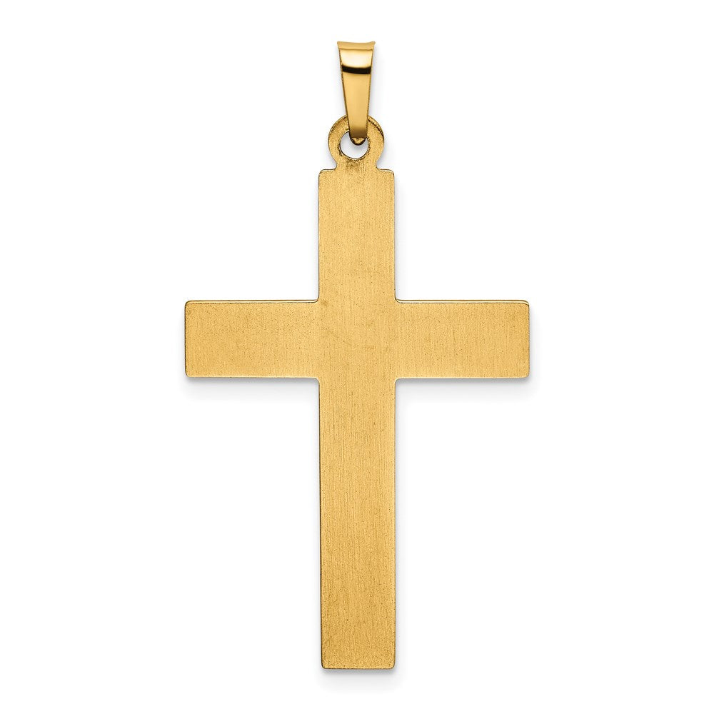 FJC Finejewelers 14 kt Yellow Gold Polished Cross Charm 36 x 20 mm