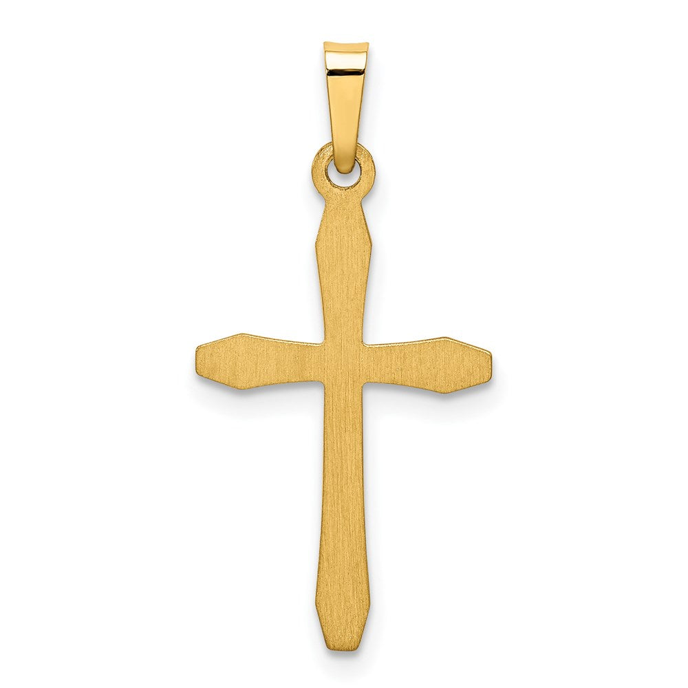 FJC Finejewelers 14 kt Yellow Gold Polished Passion Cross Charm 28 x 13 mm