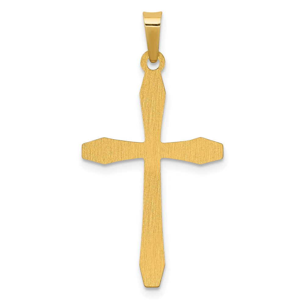 FJC Finejewelers 14 kt Yellow Gold Polished Cross Charm 32 x 16 mm