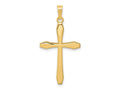 FJC Finejewelers 14 kt Yellow Gold Polished Cross Charm 32 x 16 mm