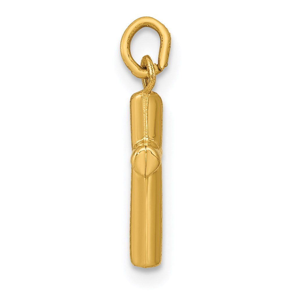 FJC Finejewelers 14 kt Yellow Gold Polished Cross Charm 13 x 8 mm
