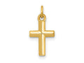 FJC Finejewelers 14 kt Yellow Gold Polished Cross Charm 13 x 8 mm