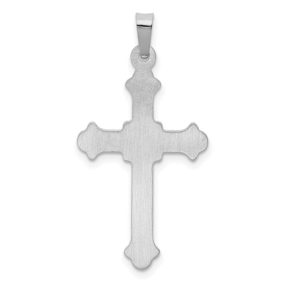 FJC Finejewelers 14 kt White Gold Polished Cross Charm 32 mm x 16 mm