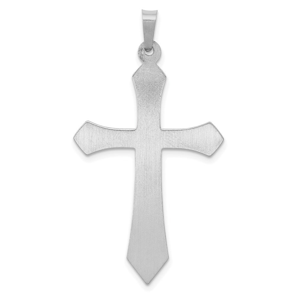 FJC Finejewelers 14 kt White Gold Polished Passion Cross Charm 39 mm x 21 mm