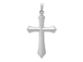 FJC Finejewelers 14 kt White Gold Polished Passion Cross Charm 39 mm x 21 mm