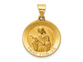 FJC Finejewelers 14 kt Yellow Gold Polished / Satin St. Rita Hollow Medal Charm 26 x 18 mm