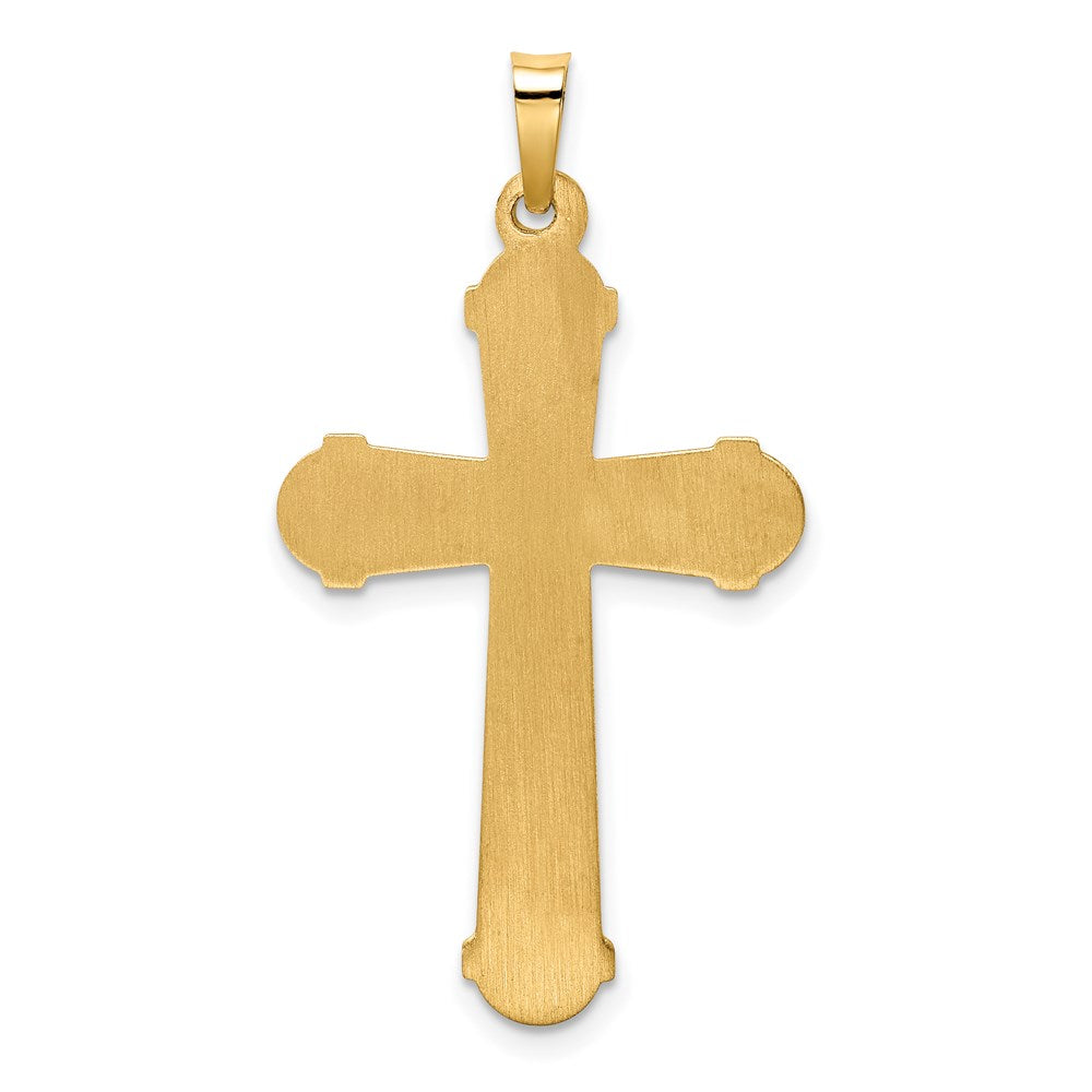 FJC Finejewelers 14 kt Yellow Gold Hollow Polished Cross 19 mm