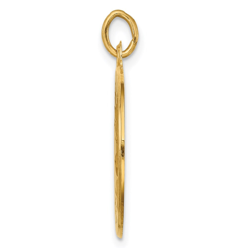 FJC Finejewelers 14 kt Yellow Gold Solid Polished/Satin Small Round St. Joseph Medal 25 x 19 mm