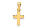 FJC Finejewelers 14 kt Yellow Gold Polished Hollow Latin Cross Charm 18 x 9 mm